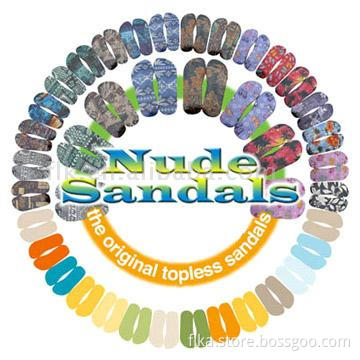 Massage banting get rid of funk from the feet,multi-function health-keep adhesive strapless sandals